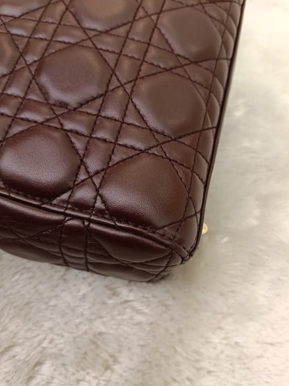 Lady Dior Small Lamb Bordeaux GHW 2018