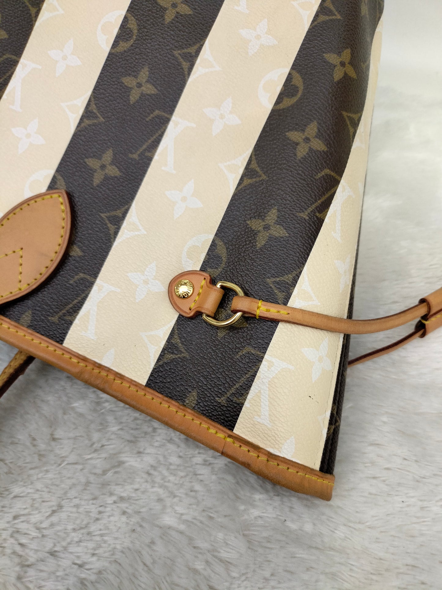 LV Neverfull MM Monogram Rayures