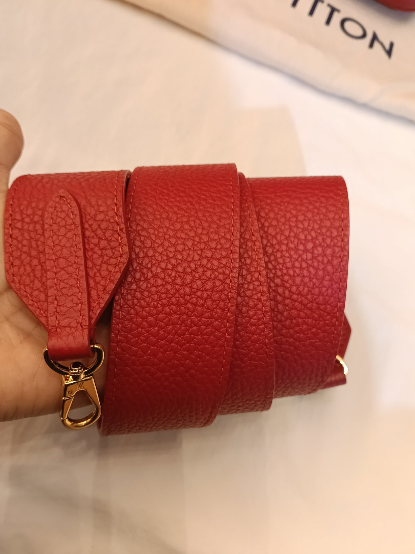 LV Capucines Mini Taurillon Scarlet 2020