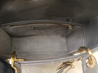 Lady Dior Small Patent Grey GHW 2021