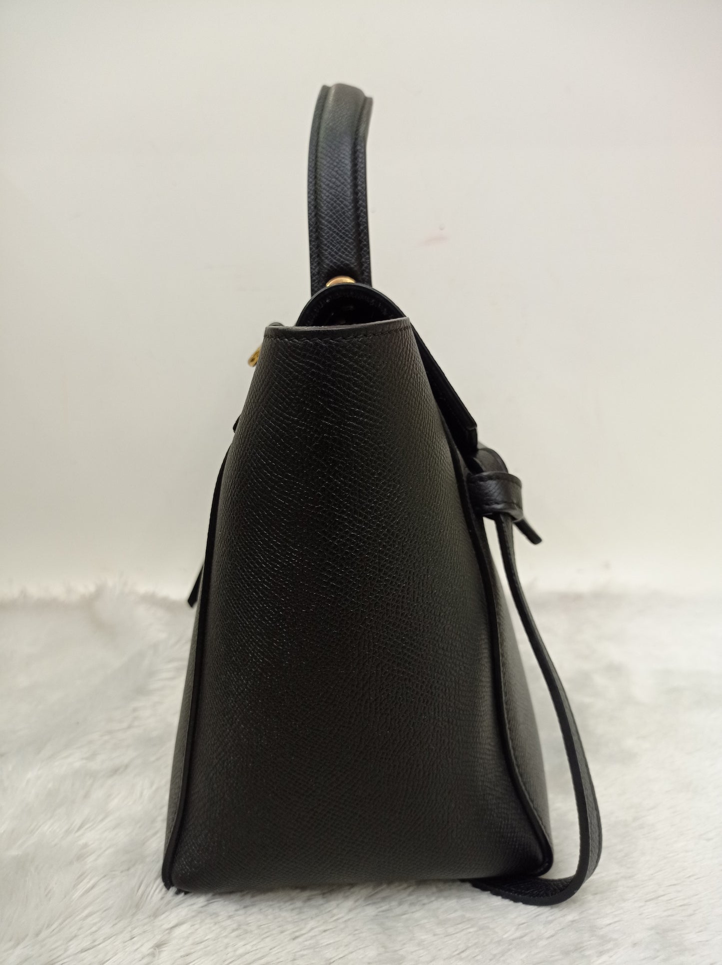 Celine Micro Belt Grained Black GHW 2017