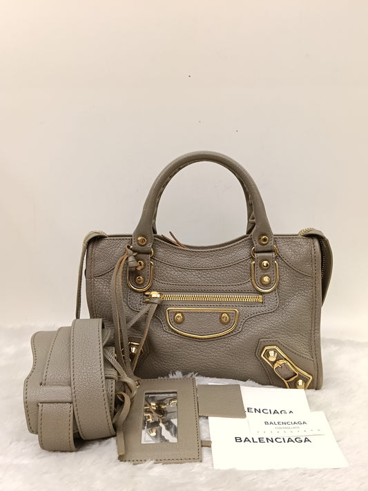 Balenciaga Mini City Edge Grey GHW 2016