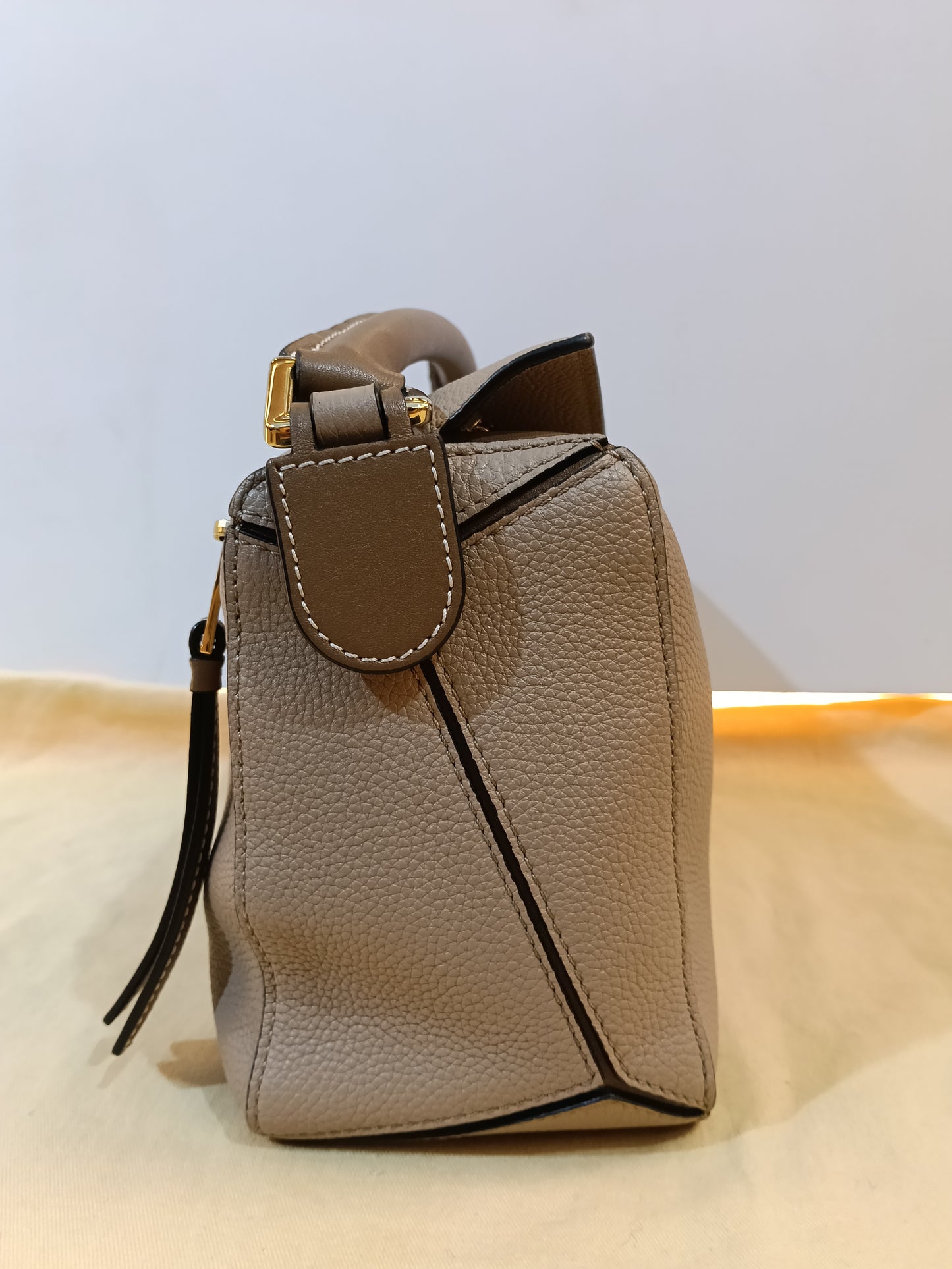 Loewe Puzzle Small Grained Sand Mink GHW 2020