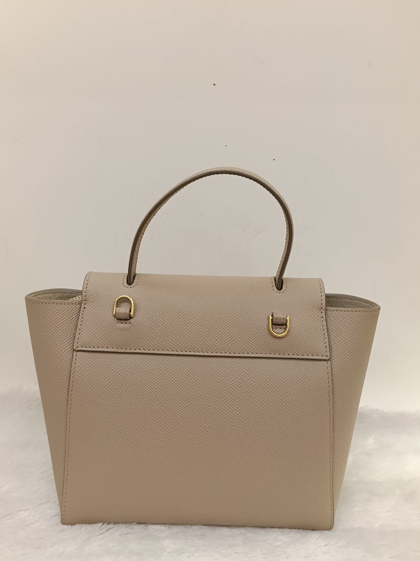 Celine Nano Belt Grained Light Taupe GHW 2021