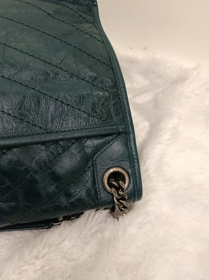 YsL Niki Medium Calfskin Emerald Green RHW 2018