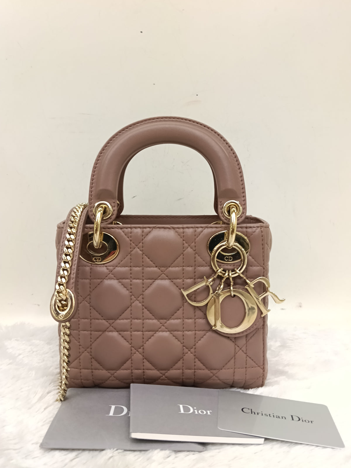 Lady Dior Mini Lamb Fard GHW 2019