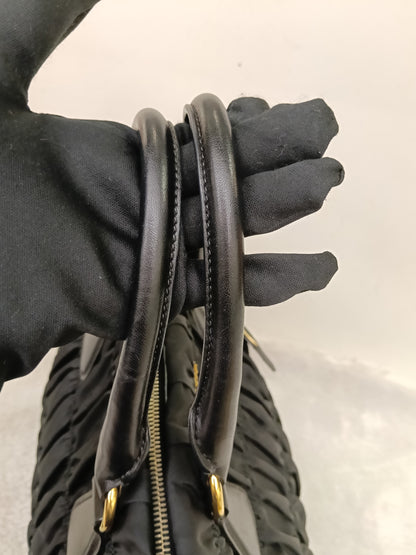 Prada Tessuto Gauffre Nylon Nero GHW