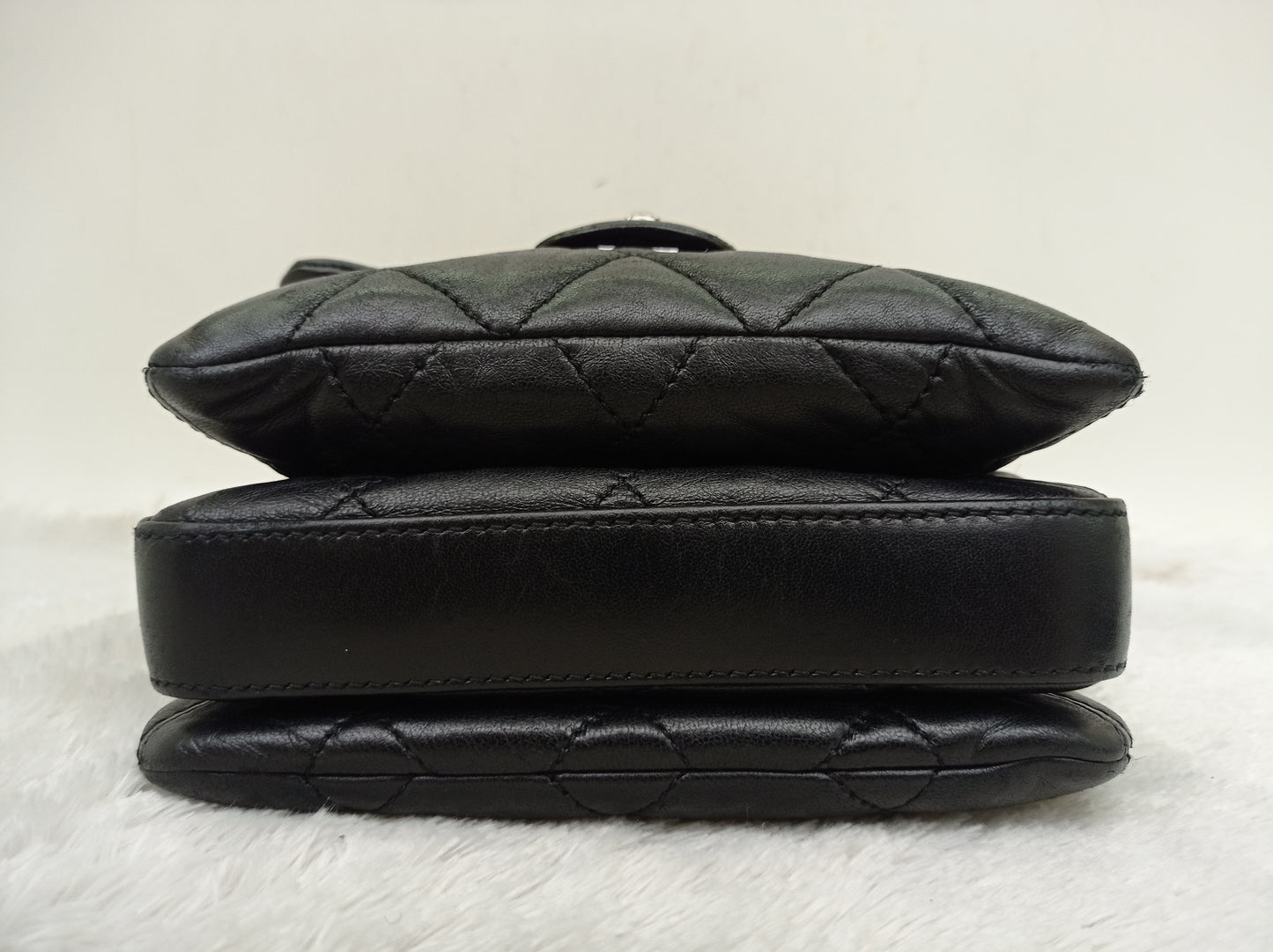 Chanel Accordion Flap Mini Lamb Black SHW #18