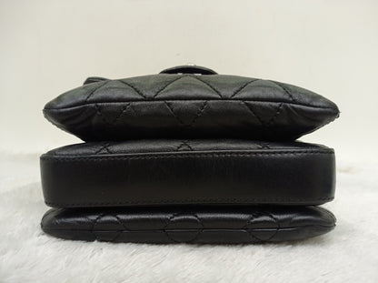 Chanel Accordion Flap Mini Lamb Black SHW #18