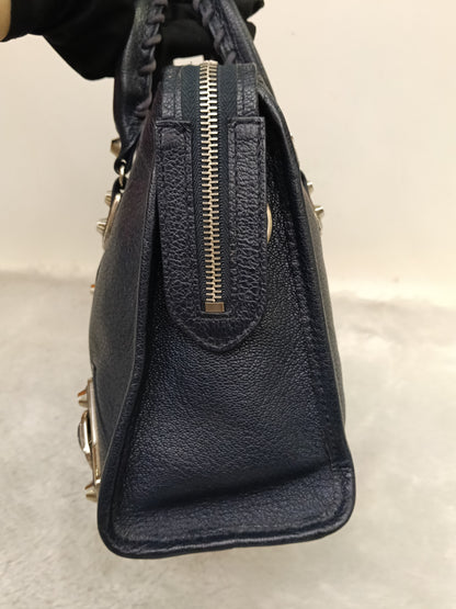 Balenciaga Small City Edge Navy SHW 2017