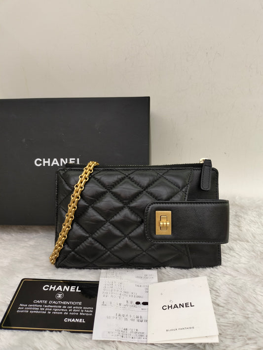 Chanel Reissue Phone Case Small Calfskin Black GHW #30