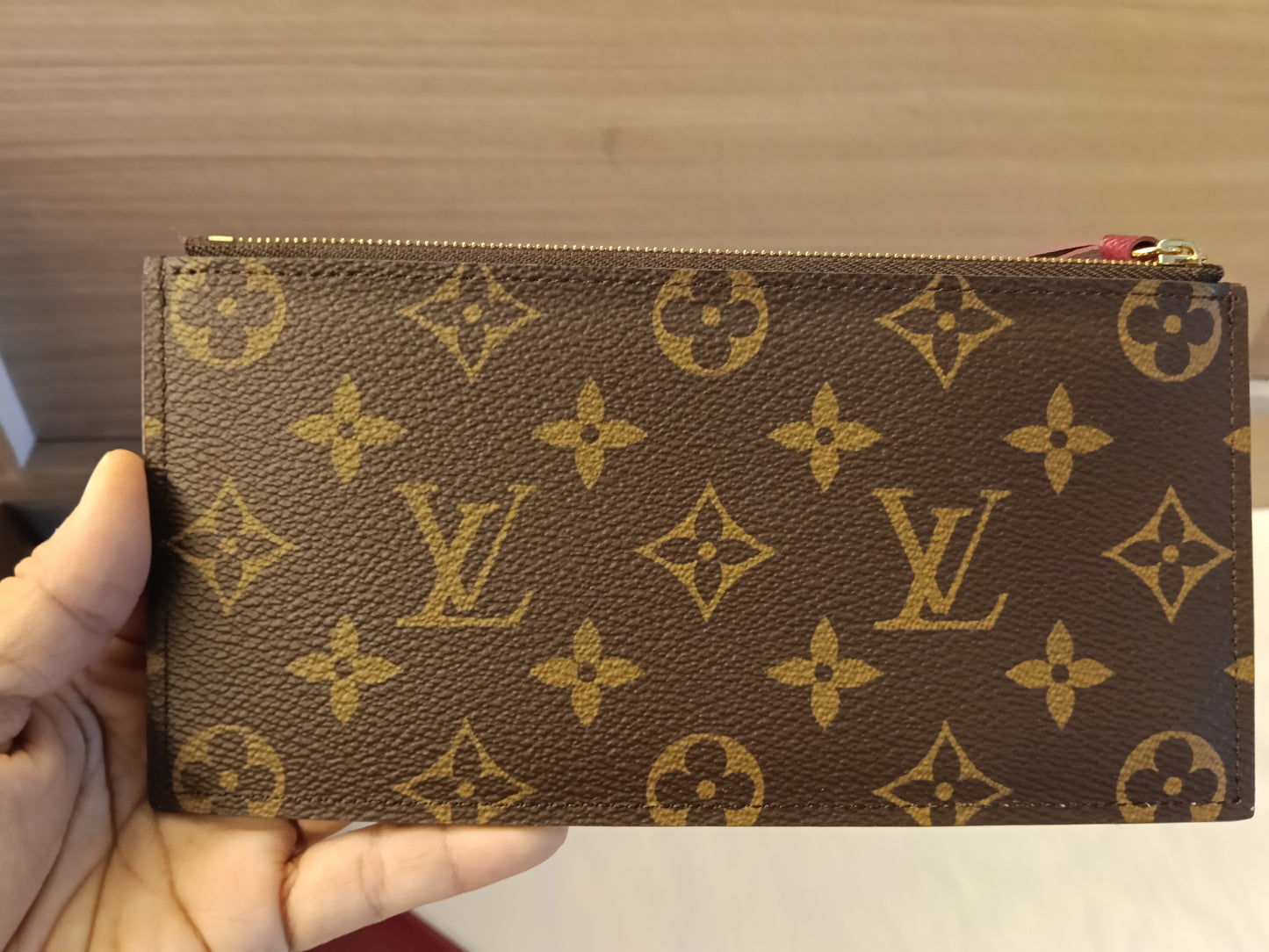 LV Pochette Felicie GM Monogram Fuchsia (CHIP)