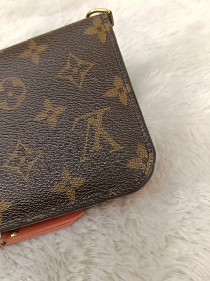 LV Insolite Long Wallet Monogram Salmon Pink