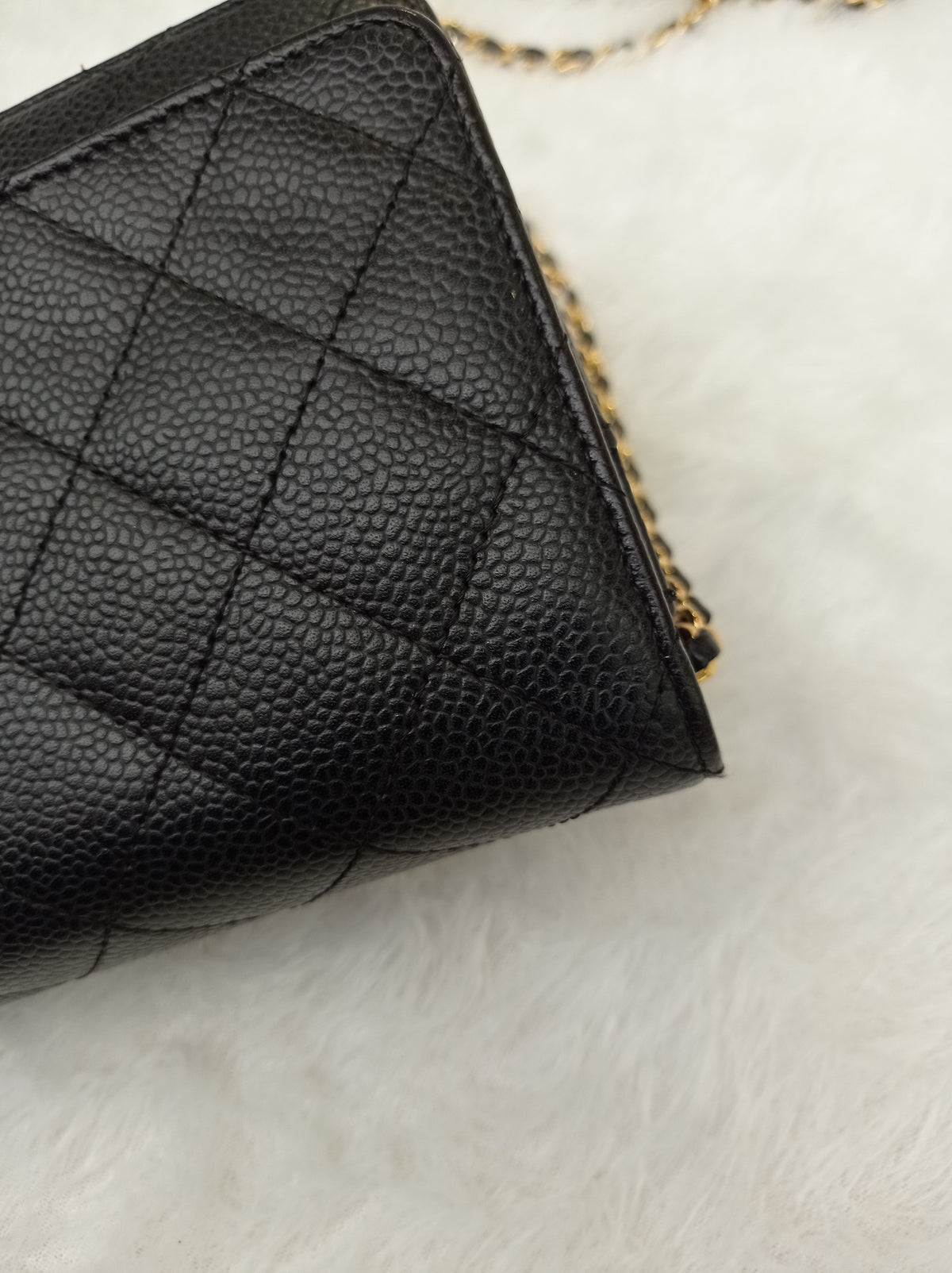 Chanel WOC Caviar Black GHW #27