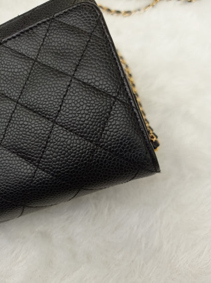 Chanel WOC Caviar Black GHW #27