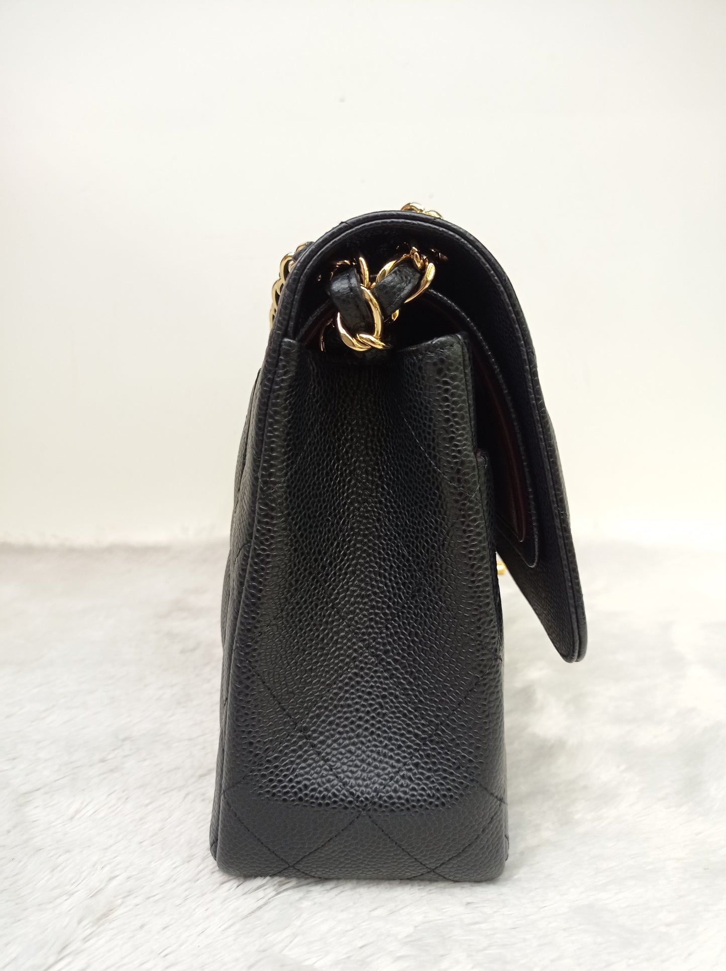 Chanel Jumbo Caviar Black GHW DF #17