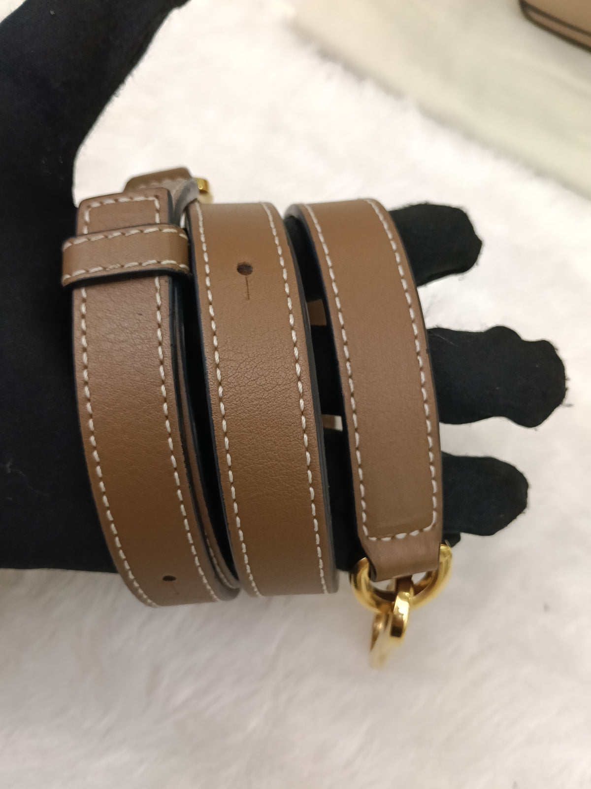 Loewe Puzzle Small Grained Sand Mink GHW 2019