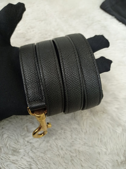 Celine Micro Belt Grained Black GHW 2017