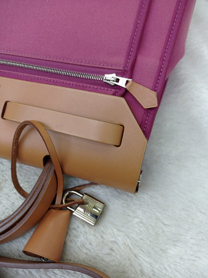 HB31 Canvas Magnolia Flap Beige PHW #O square